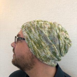 Knitted multicolored Beanie in merino