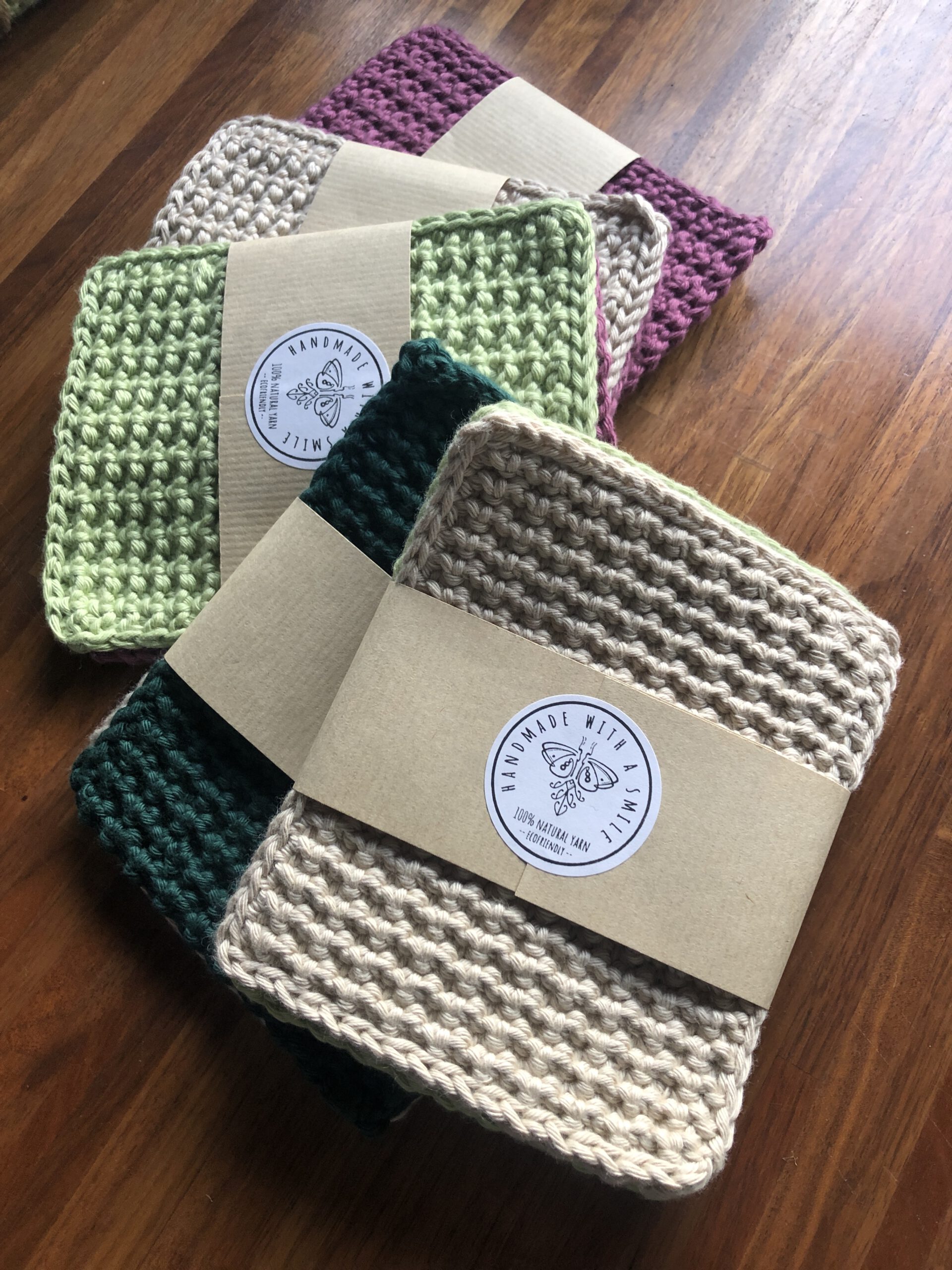 Set of 2 cleaning (dish)cloths - Rectangular shape